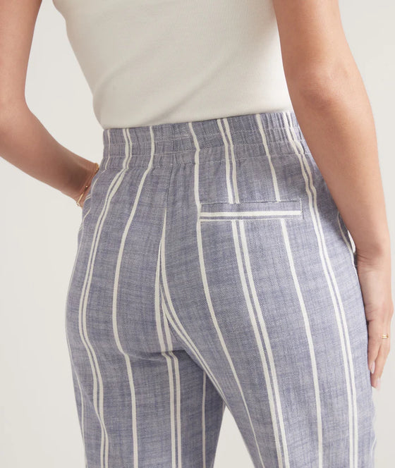 Elle Relaxed Crop Stripe Pant
