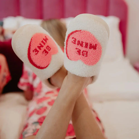 "Be Mine" Candy Valentine's Slippers