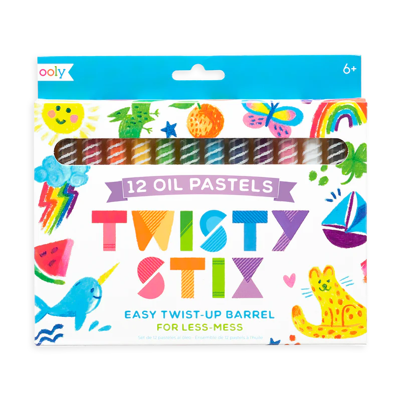 Twisty Stix Oil Pastels - Set Of 12
