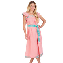  Maxi Sandrine Women's Dress Pink Sorbet Embroidery