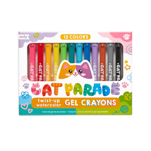  Cat Parade Gel Crayons - Set Of 12
