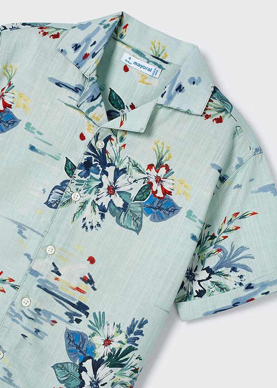 Botanic Short Sleeve Button Down Shirt