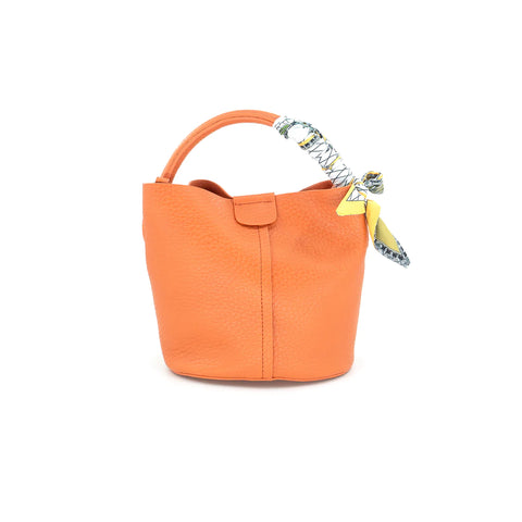 Small Bucket Bag with Scarf