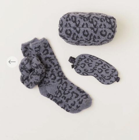 Barefoot In The Wild Eyemask, Scrunchie, And Socks Gift Set