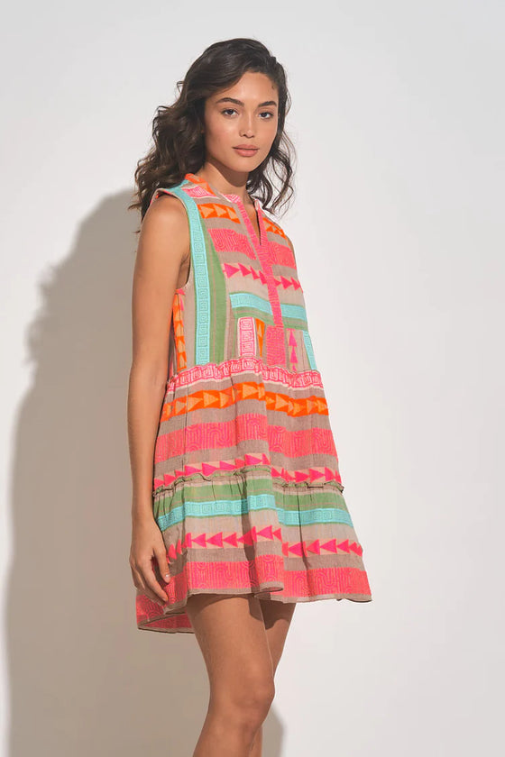 A Line Sleeveless Mini Dress