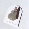Hand Painted Holiday Claw Hair Clip