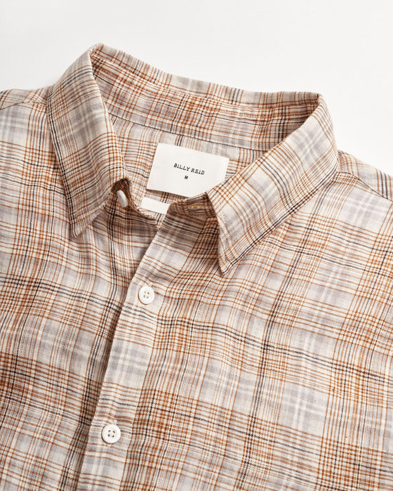 Linen Line Plaid Wilson Shirt