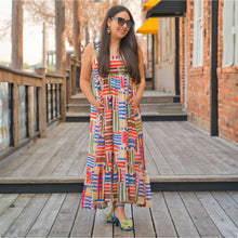  Colorful Midi Dress