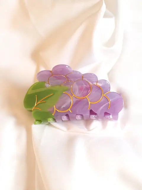 Hand Painted Fruit Hair Claw Clip