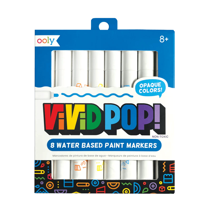 Vivid Pop! Water Based Paint Markers (Set of 8) DLM Supply