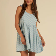  Summer Dress in Blue Check