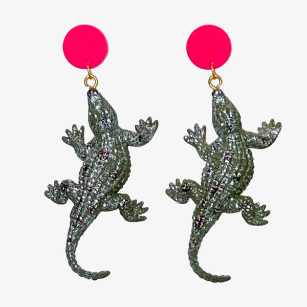 Alligator Earrings