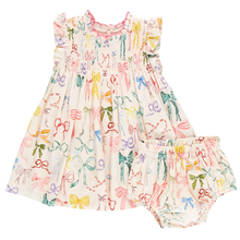  Baby Girls Stevie Dress Set - Watercolor Bows
