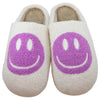 Orchid Happy Face Slippers